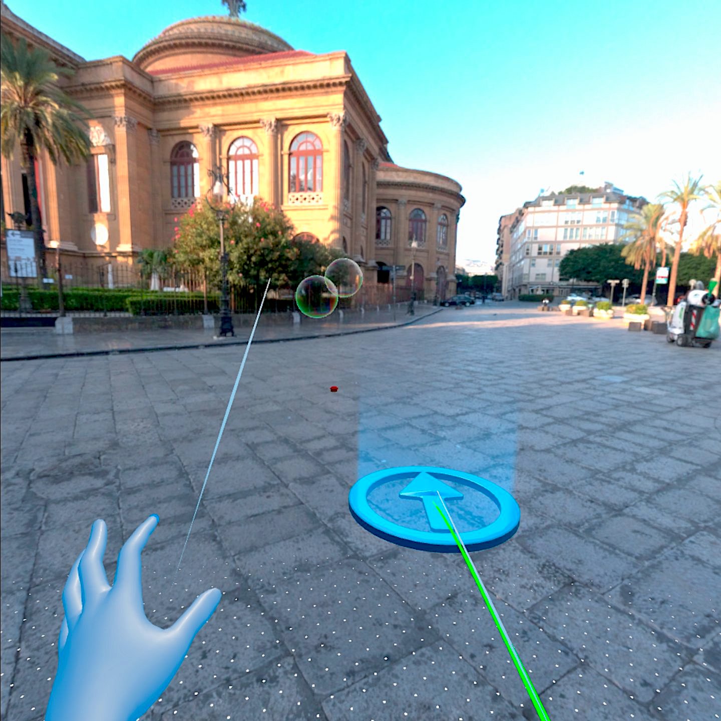 Play bubbles in VR and have fun