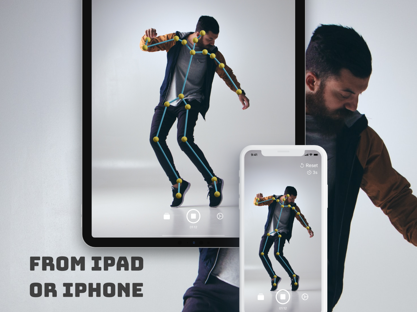 Your motion capture studio in iPad or iPhone
